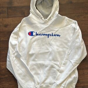 Champion White Hoodie